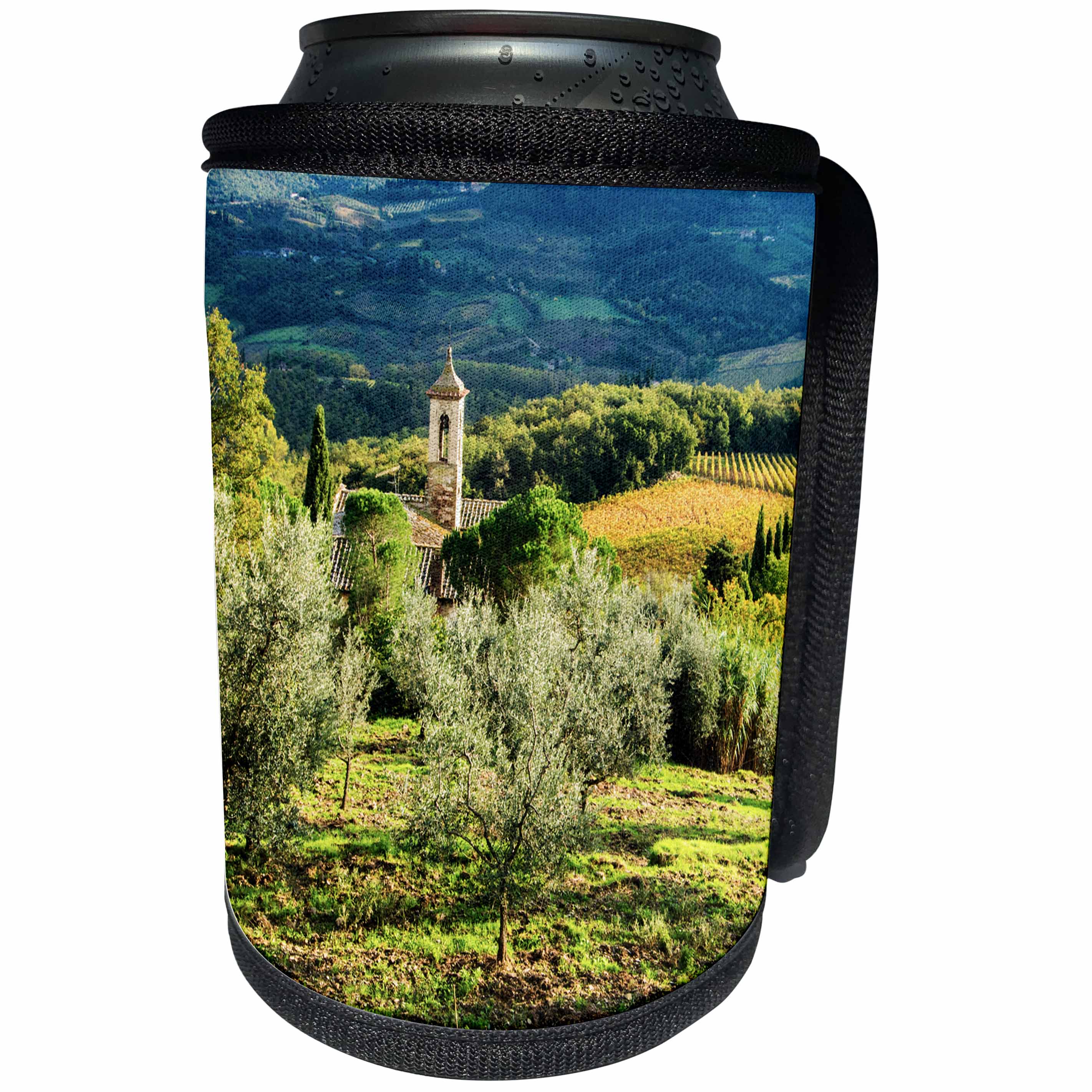 3dRose Danita Delimont - Italy - Italy, Tuscany, Pieve di Santa Maria Novella Near Radda in Chianti - Can Cooler Bottle Wrap (cc_277667)