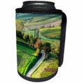 3dRose Danita Delimont - Italy - Italy, Tuscany, Chianti, Autumn, Road running through vineyards - Can Cooler Bottle Wrap (cc_277668)