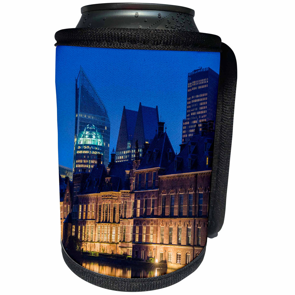 3dRose Danita Delimont - Cities - Netherlands, The Hague. Binnenhof Dutch Parliament buildings - Can Cooler Bottle Wrap (cc_277792)