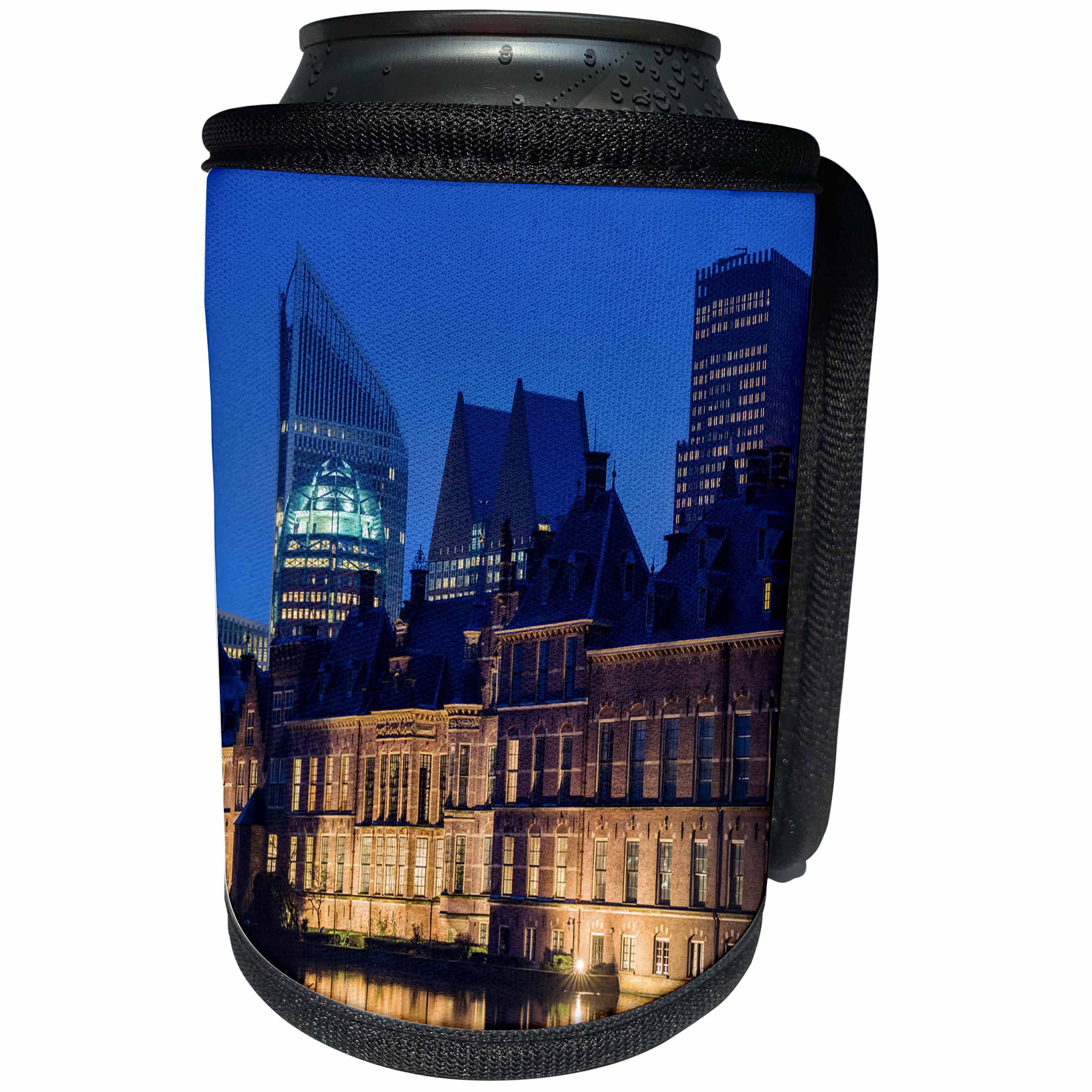 3dRose Danita Delimont - Cities - Netherlands, The Hague. Binnenhof Dutch Parliament buildings - Can Cooler Bottle Wrap (cc_277792)