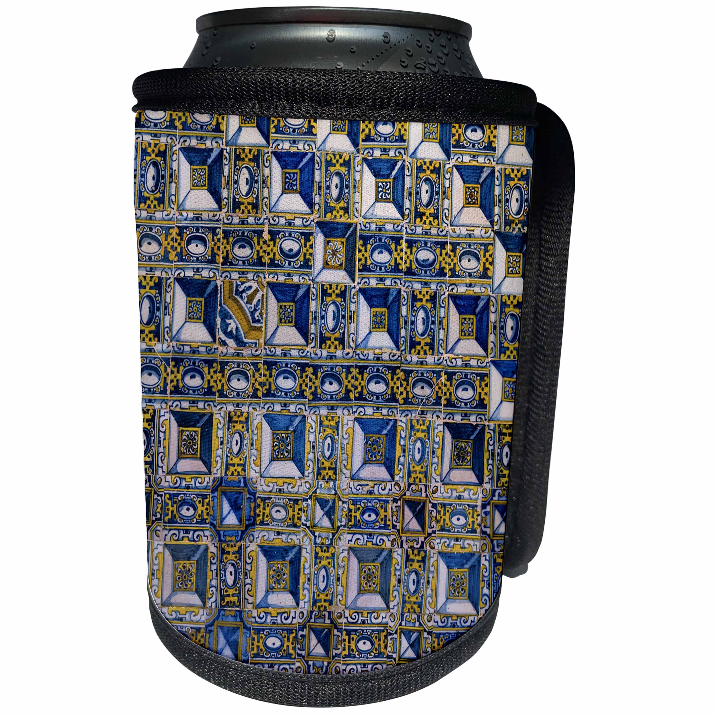 3dRose Danita Delimont - Patterns - Azulejo in the Convent of Christ in Tomar. Portugal - Can Cooler Bottle Wrap (cc_277805)