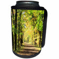 3dRose Bob Molchan Photography Landscapes - Trees Path Canopy Green Yellow Brown - Can Cooler Bottle Wrap (cc_27782)