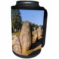 3dRose Danita Delimont - Portugal - Landscape with Almendres Cromlech stone circles. Portugal - Can Cooler Bottle Wrap (cc_277823)