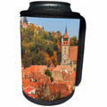 3dRose Danita Delimont - Cities - Romania, Brasov. Poarta Schei district. View of the village in autumn. - Can Cooler Bottle Wrap (cc_277853)