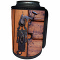 3dRose Danita Delimont - Architecture - Romania, Brasov. Door handle, key hole. - Can Cooler Bottle Wrap (cc_277855)