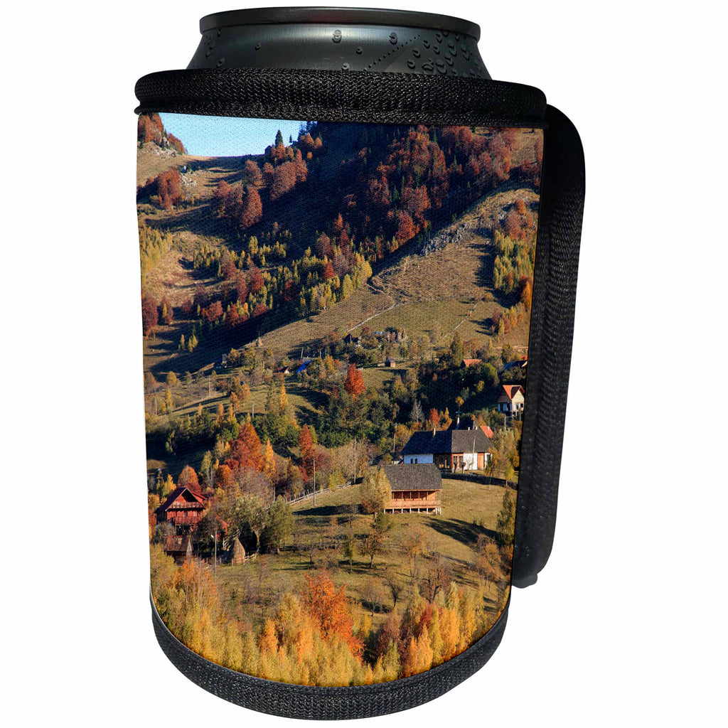 3dRose Danita Delimont - Autumn - Romania, Transylvania, Carpathian Mts, Magura, Piatra Craiului NP. - Can Cooler Bottle Wrap (cc_277862)