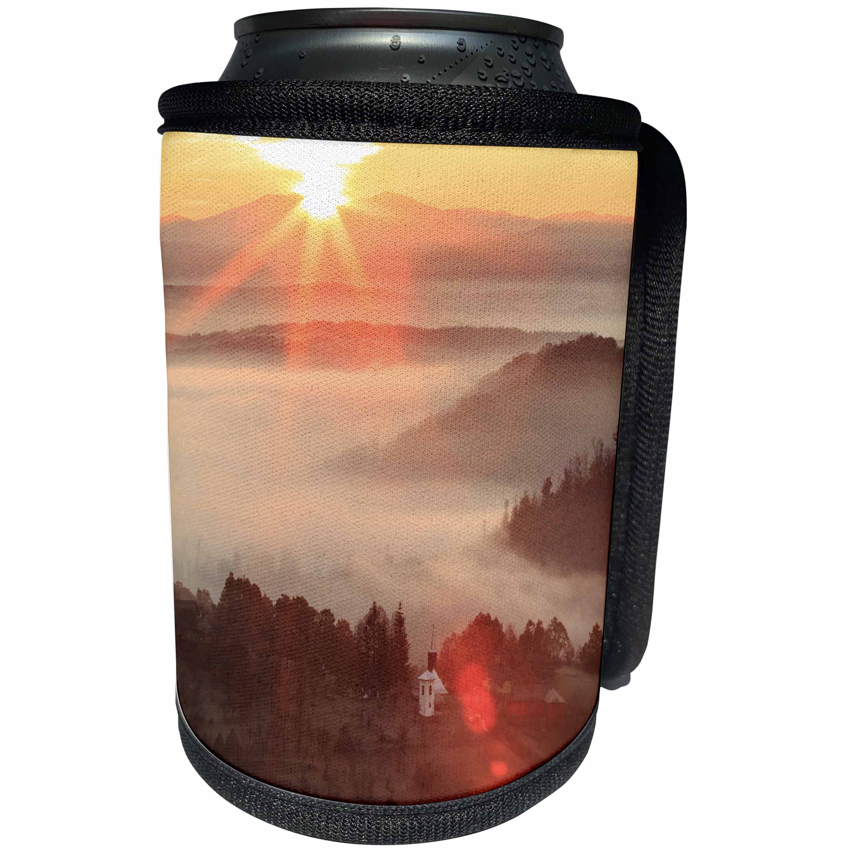 Can Cooler Bottle Wrap - Danita Delimont Sunsets - Scenic Sunset over Mountain in Transylvania, Romania, Maramures County
