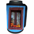 3dRose Danita Delimont - Food - Romania, Dobricu Lapusului. Typical farm house, Window with apples. - Can Cooler Bottle Wrap (cc_277876)