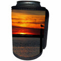 3dRose Bob Molchan Photography Sunsets - Sunset Orance Ocean Bird Water Silhouette - Can Cooler Bottle Wrap (cc_27788)