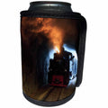 3dRose Danita Delimont - Trains - Romania, Vaser Valley Railway, Steam train in a dark tunnel. - Can Cooler Bottle Wrap (cc_277883)