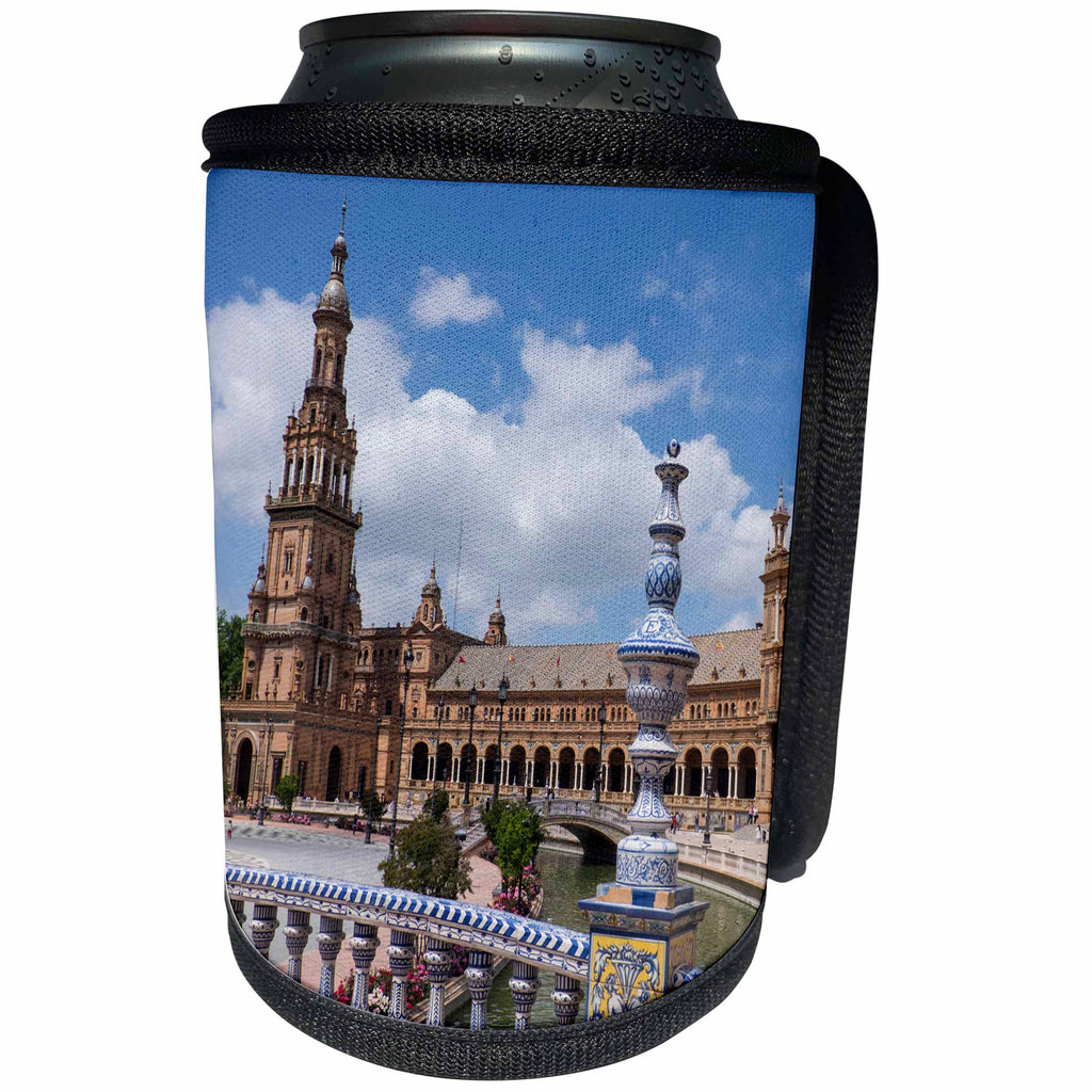 3dRose Danita Delimont - Spain - Spain, Andalusia, Seville. Plaza de Espana scenic. - Can Cooler Bottle Wrap (cc_277897)