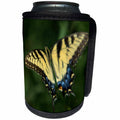 3dRose Bob Molchan Photography Nature - Butterfly Yellow Blue Black Flying - Can Cooler Bottle Wrap (cc_27794)
