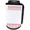 3dRose Patricia Sanders Christmas - Candy Canes Christmas - Can Cooler Bottle Wrap (cc_27807)