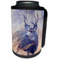 3dRose Danita Delimont - Deer - Mule Deer Buck, Foggy Frosty Morning - Can Cooler Bottle Wrap (cc_278076)