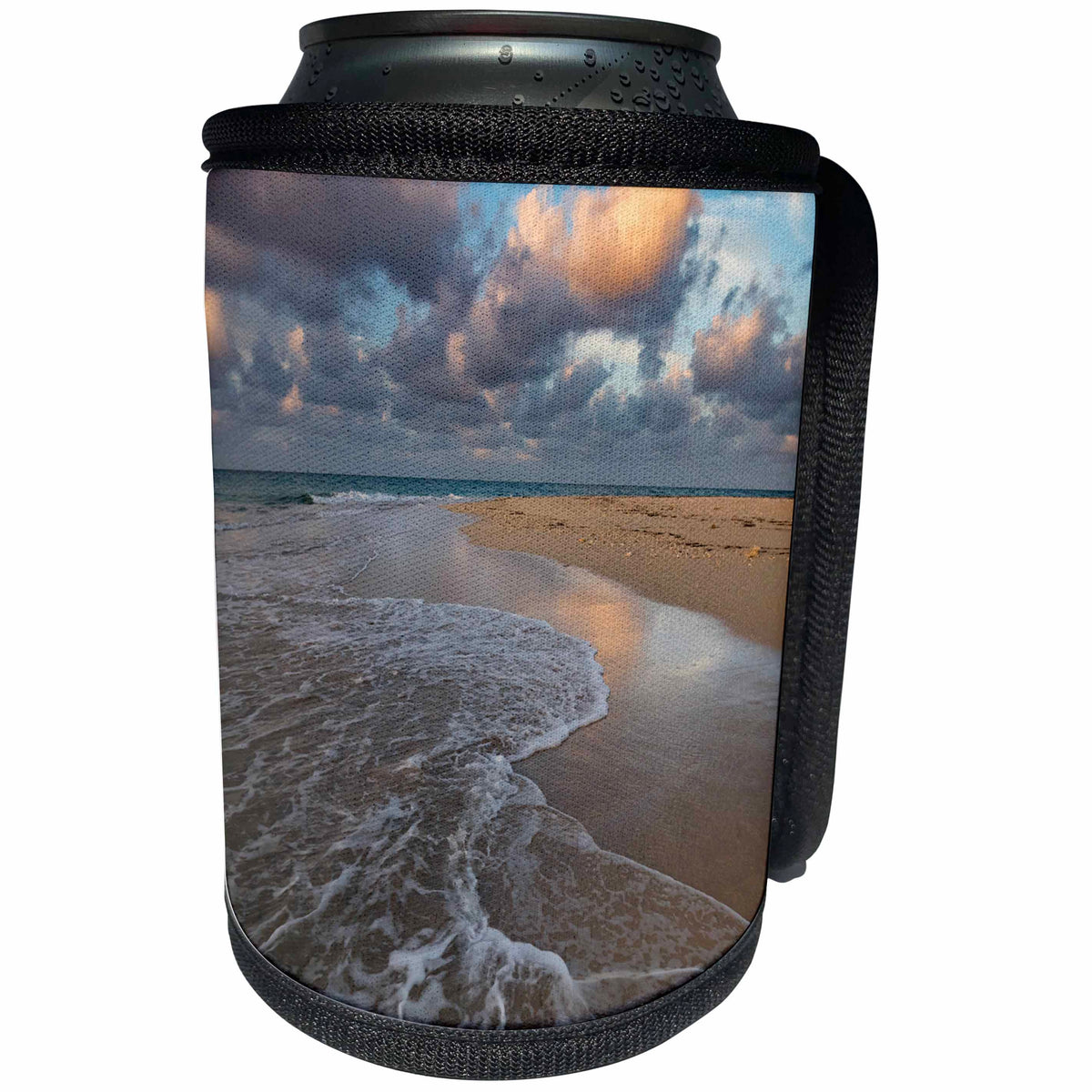 3dRose Danita Delimont - Beaches - Pacific Islands, Tonga. Sandy beach on an island with incoming tide. - Can Cooler Bottle Wrap (cc_278122)