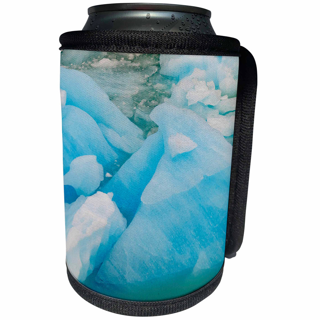 3dRose Danita Delimont - Icebergs - Blue Ice, Perito Moreno Glacier, Santa Cruz, Argentina. - Can Cooler Bottle Wrap (cc_278134)
