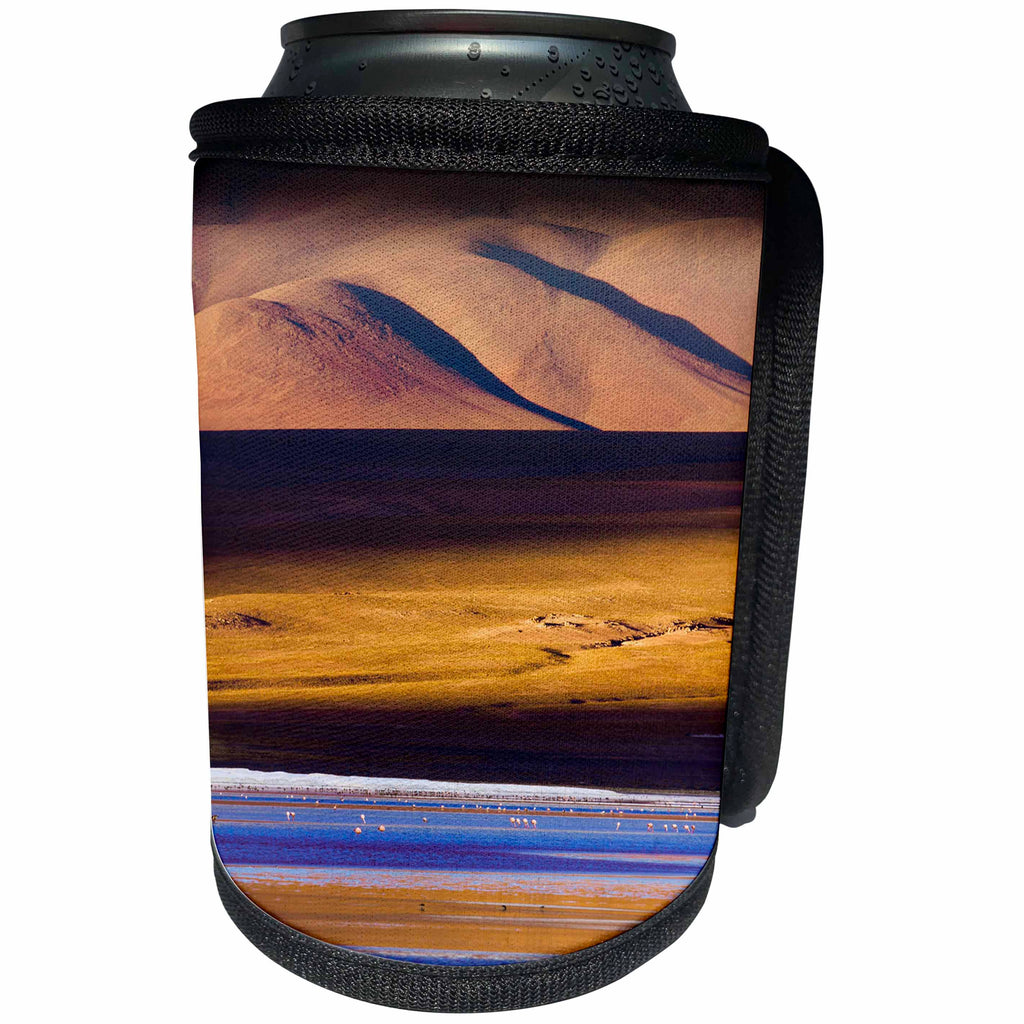 3dRose Danita Delimont - Flamingos - Flamingos, Altiplano, Bolivia - Can Cooler Bottle Wrap (cc_278146)