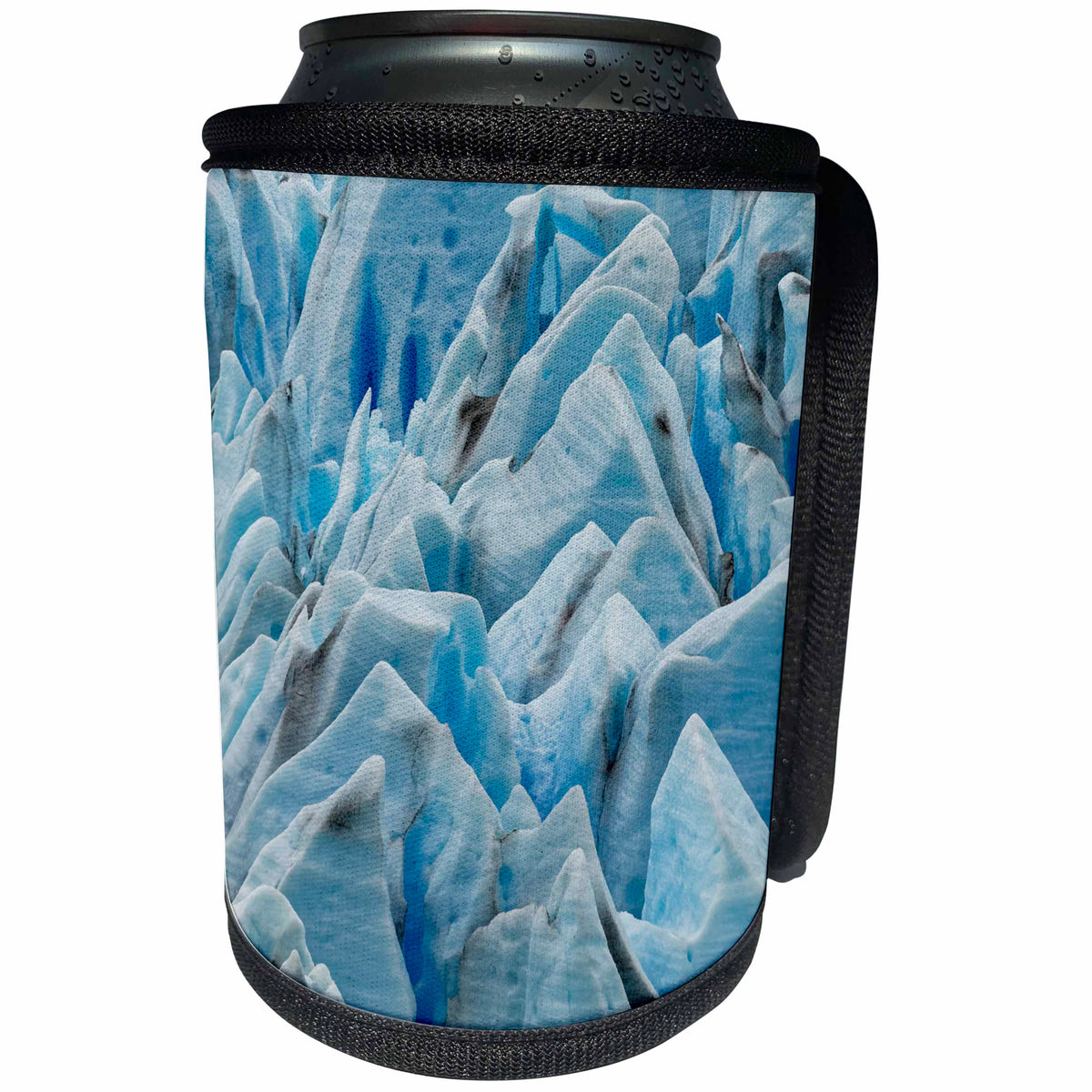 3dRose Danita Delimont - Abstracts - Pattern in Grey Glacier, Torres del Paine NP, Chile, Patagonia - Can Cooler Bottle Wrap (cc_278255)