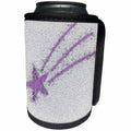 3dRose Patricia Sanders Creations - Purple Star - Can Cooler Bottle Wrap (cc_27826)