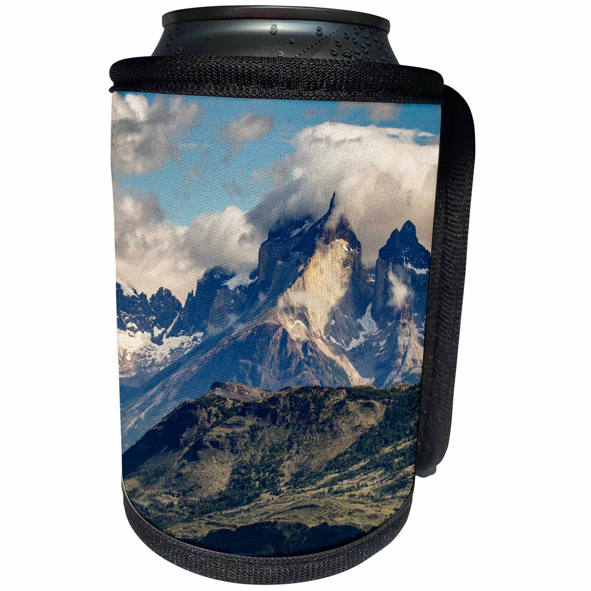3dRose Danita Delimont - Mountains - Landscape of Paine Massif, Torres del Paine NP, Chile, Patagonia - Can Cooler Bottle Wrap (cc_278265)