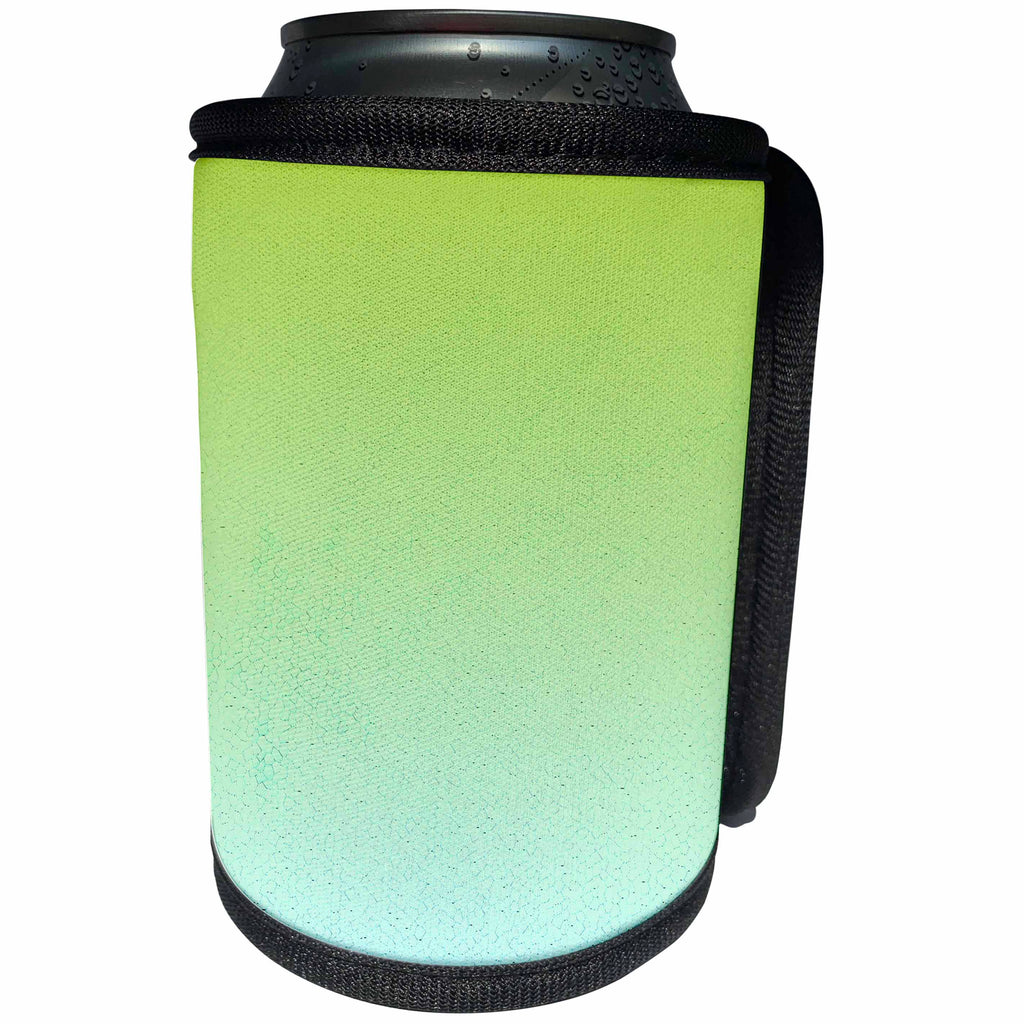 3dRose Patricia Sanders Creations - Aqua Blue and Green Color - Can Cooler Bottle Wrap (cc_27827)