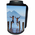 3dRose Danita Delimont - Children - Guatemala, Lake Atitlan. Young boys having fun swimming in the lake. - Can Cooler Bottle Wrap (cc_278283)
