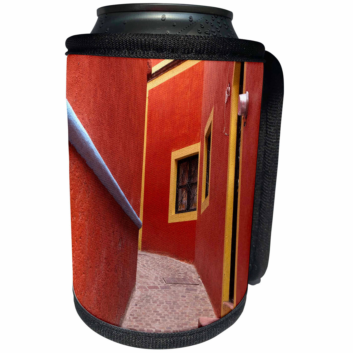 3dRose Danita Delimont - Architecture - Mexico, Guanajuato, Orange Alley - Can Cooler Bottle Wrap (cc_278287)