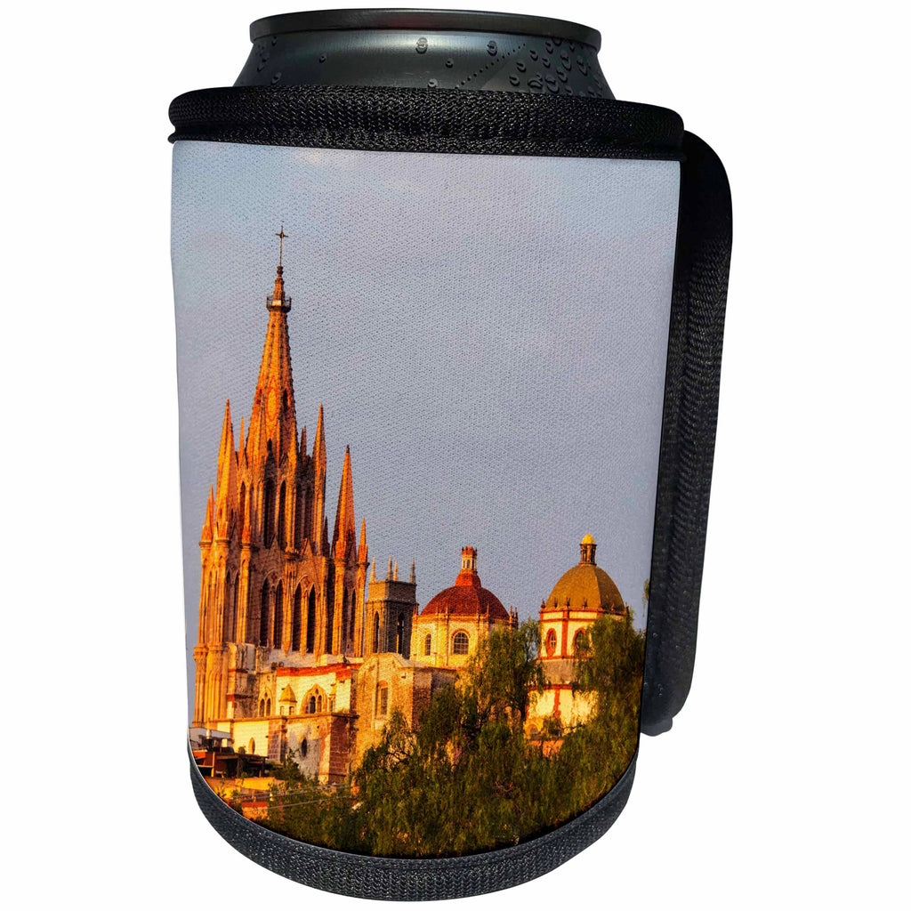 3dRose Danita Delimont - Churches - Mexico, San Miguel de Allende, Parroquia Archangel Church - Can Cooler Bottle Wrap (cc_278292)