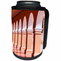 3dRose Danita Delimont - Architecture - Mexico, Dolores Hidalgo, walk way with Arches of buildings - Can Cooler Bottle Wrap (cc_278293)
