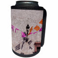 3dRose Danita Delimont - Lamps - Mexico, San Miguel de Allende, Flags and Shadows during festival - Can Cooler Bottle Wrap (cc_278304)