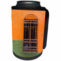 3dRose Danita Delimont - Architecture - Mexico, Guanajuato, Ornate window in a colorful back alley - Can Cooler Bottle Wrap (cc_278308)
