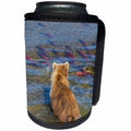 3dRose Danita Delimont - Bears - Brown bear fishing in shallow waters, Katmai NP, Alaska, USA - Can Cooler Bottle Wrap (cc_278329)