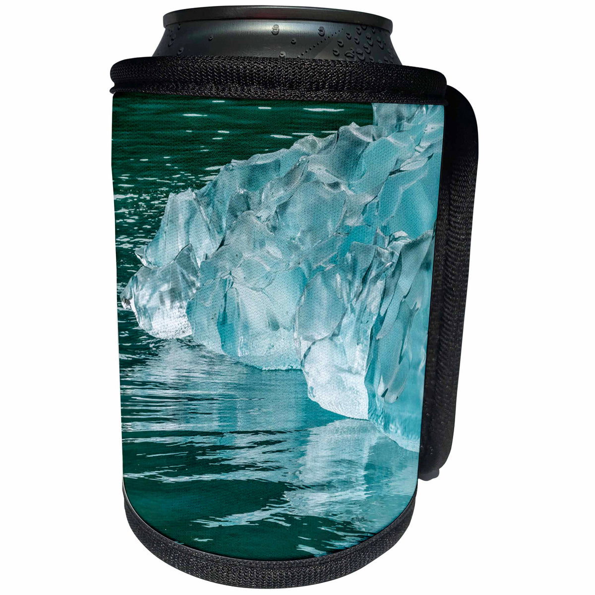 3dRose Danita Delimont - Abstracts - USA, Alaska, Endicott Arm. Close up of shapes in an iceberg. - Can Cooler Bottle Wrap (cc_278332)