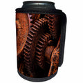 3dRose Danita Delimont - Industrial - USA, Alaska, Chena Hot Springs. Detail of rusty gears. - Can Cooler Bottle Wrap (cc_278349)