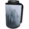 3dRose Danita Delimont - Weather - Alaska, Glacier Bay NP, Tongass NF. Fog shrouds trees on steep slopes. - Can Cooler Bottle Wrap (cc_278395)