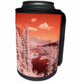 3dRose Danita Delimont - Forests - USA, California, Mammoth Lakes. Infrared overview of Twin Lakes. - Can Cooler Bottle Wrap (cc_278524)
