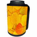 3dRose Danita Delimont - Autumn - USA, California, Sierra Nevada. Fallen yellow aspen leaves. - Can Cooler Bottle Wrap (cc_278538)