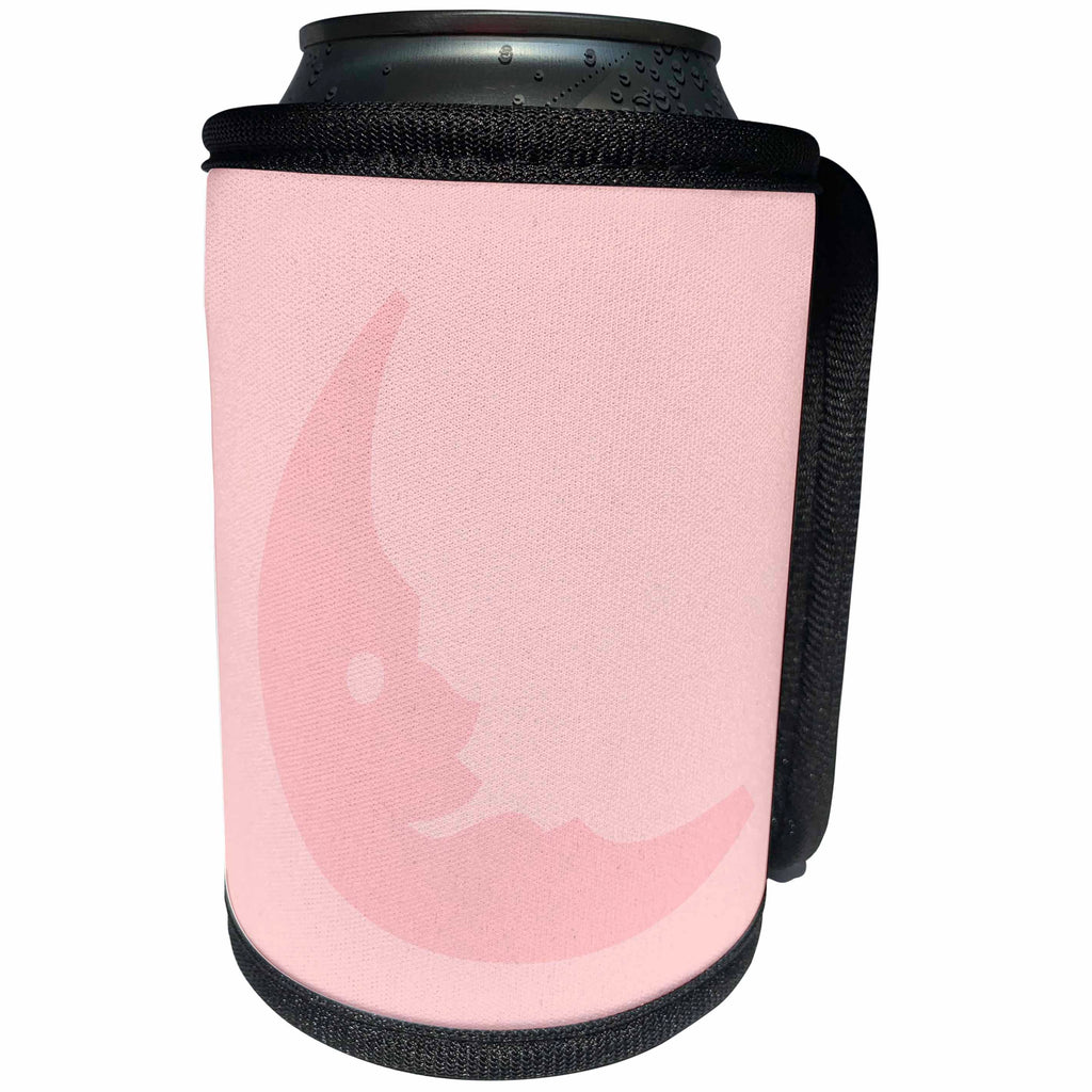3dRose Patricia Sanders Creations - Pink Moon - Can Cooler Bottle Wrap (cc_27854)