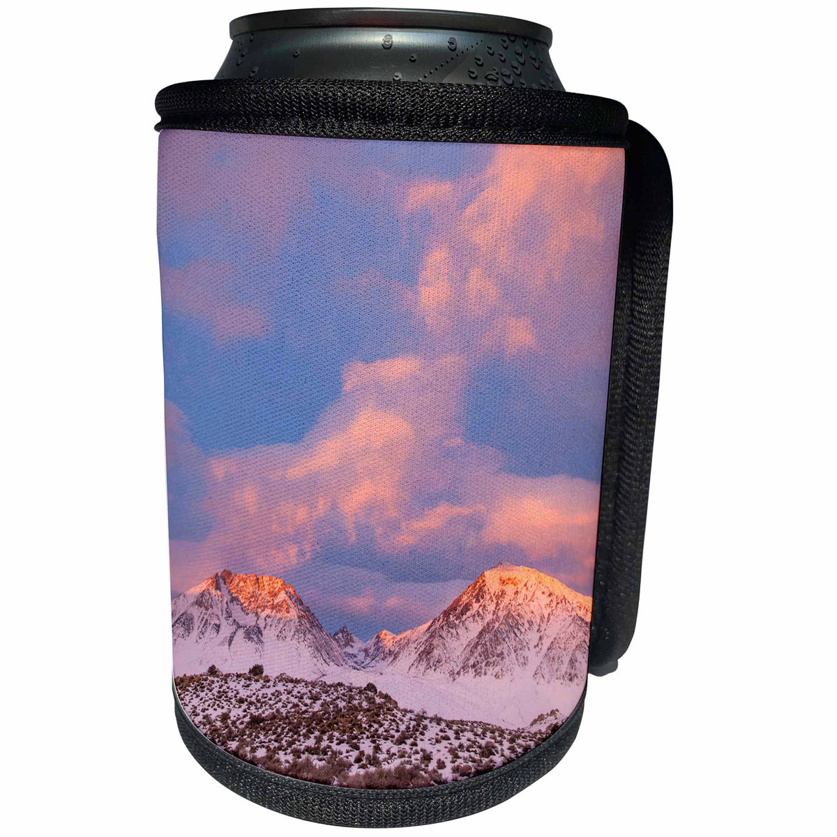 3dRose Danita Delimont - Mountains - USA, California, Sierra Nevada Range. Sunrise on mountains. - Can Cooler Bottle Wrap (cc_278542)