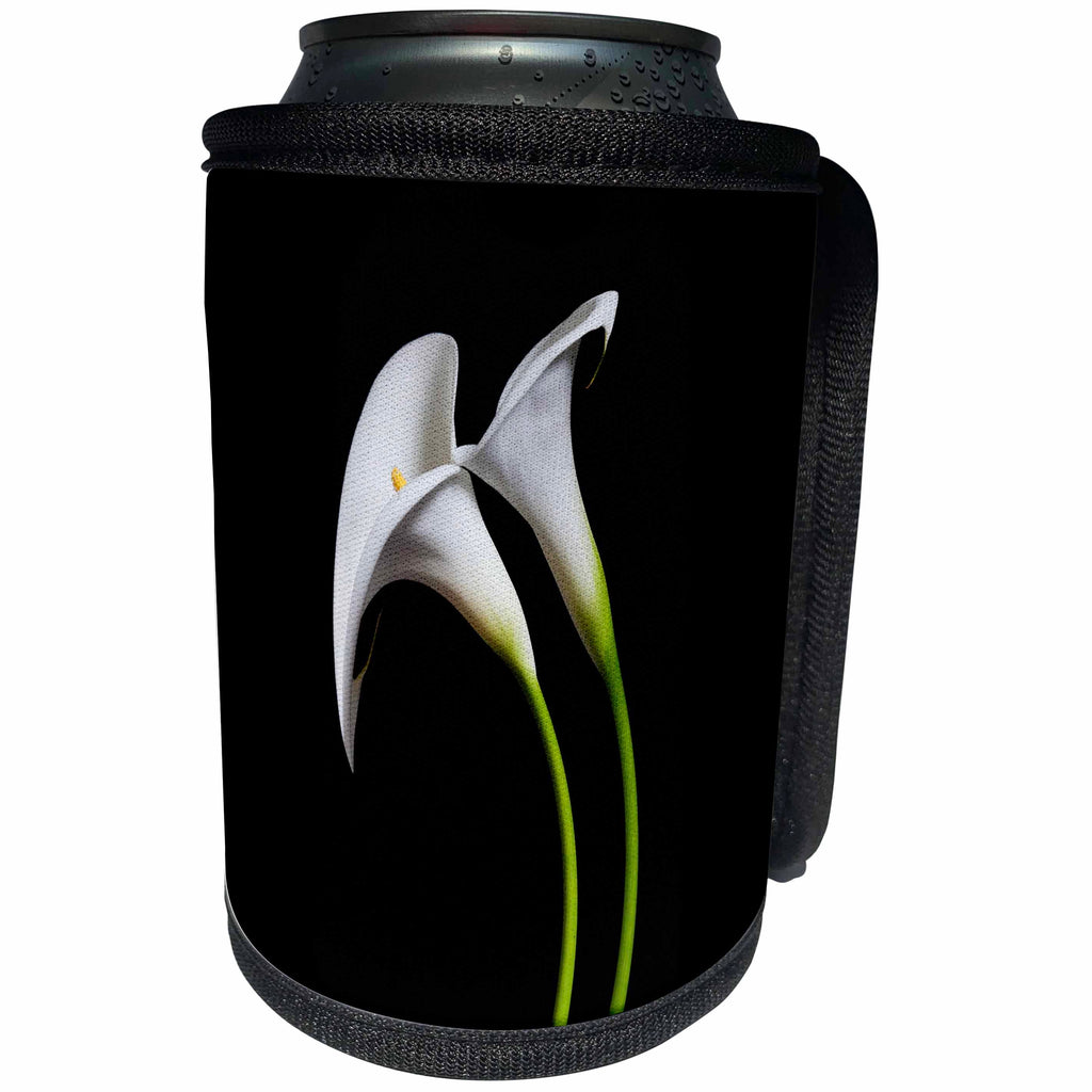 3dRose Danita Delimont - Flowers - USA, California. Two calla lily flowers. - Can Cooler Bottle Wrap (cc_278547)