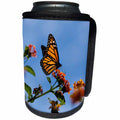 3dRose Danita Delimont - Butterflies - USA, California. Monarch butterfly on lantana flower. - Can Cooler Bottle Wrap (cc_278558)