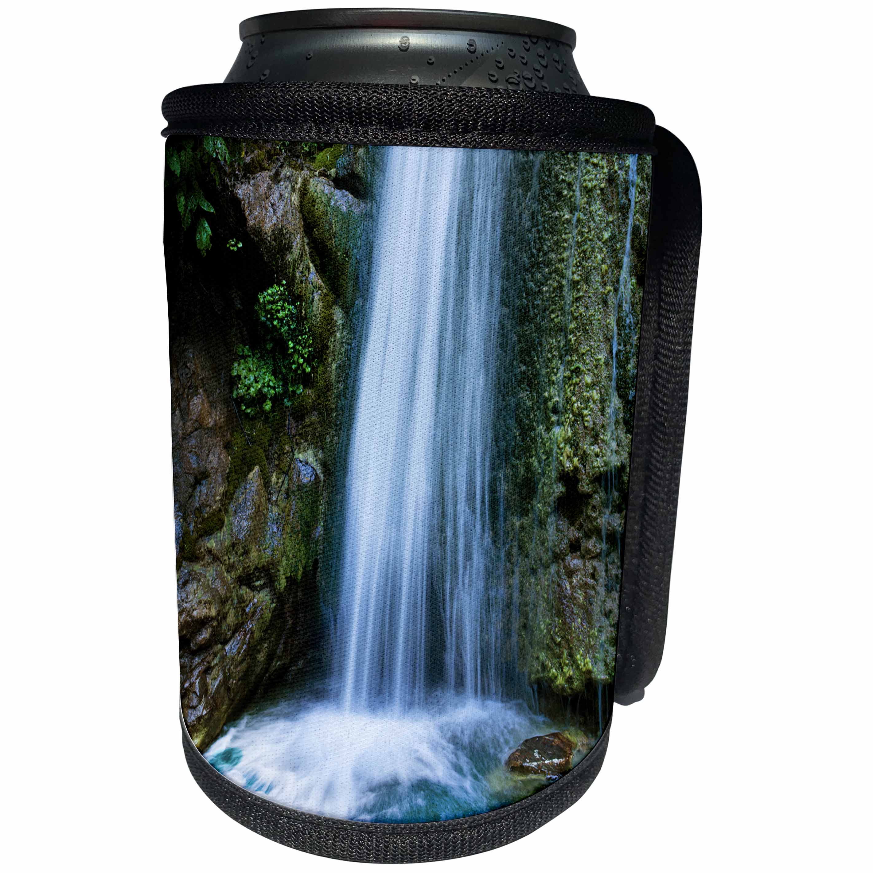 3dRose Danita Delimont - Waterfalls - USA, California, Big Sur. Limekiln Waterfall close up. - Can Cooler Bottle Wrap (cc_278562)