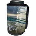 3dRose Danita Delimont - Beaches - USA, California, La Jolla. Sunset with dramatic clouds at the beach. - Can Cooler Bottle Wrap (cc_278572)