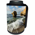 3dRose Danita Delimont - Beaches - California, La Jolla. Ocean tide rushes in on Childrens Pool Beach. - Can Cooler Bottle Wrap (cc_278578)