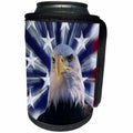 3dRose Danita Delimont - Flags - USA, California. Composite of bald eagle and American flag. - Can Cooler Bottle Wrap (cc_278587)