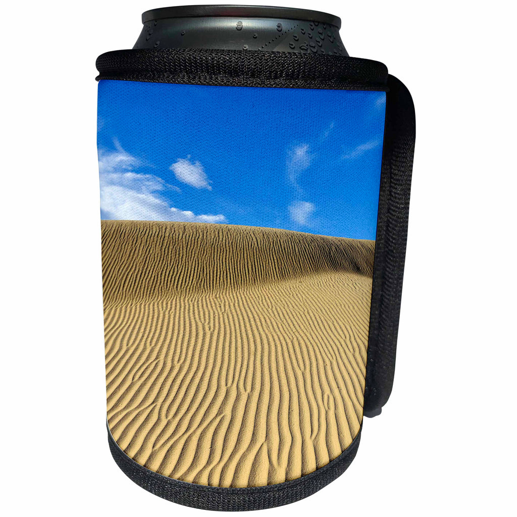 3dRose Danita Delimont - Deserts - California, Death Valley, Ripples in the Mesquite Flat Sand Dunes. - Can Cooler Bottle Wrap (cc_278616)