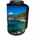 3dRose Danita Delimont - Lakes - Boulders and cove at Sand Harbor State Park, Lake Tahoe, Nevada, USA - Can Cooler Bottle Wrap (cc_278630)