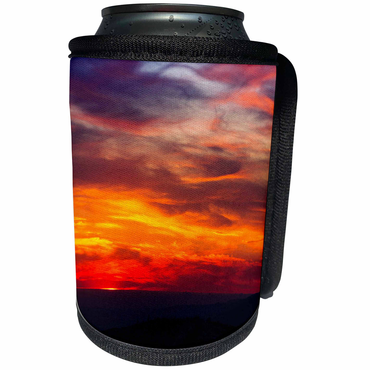 3dRose Danita Delimont - Sunsets - Sunset over the San Bernardino Mountains, California - Can Cooler Bottle Wrap (cc_278632)
