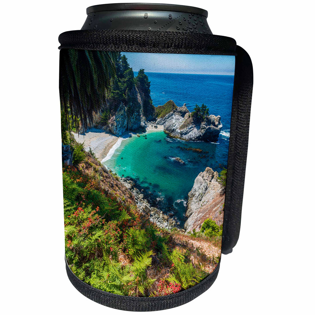 3dRose Danita Delimont - Coastlines - McWay Cove, Julia Pfeiffer Burns State Park, Big Sur, California, USA - Can Cooler Bottle Wrap (cc_278638)