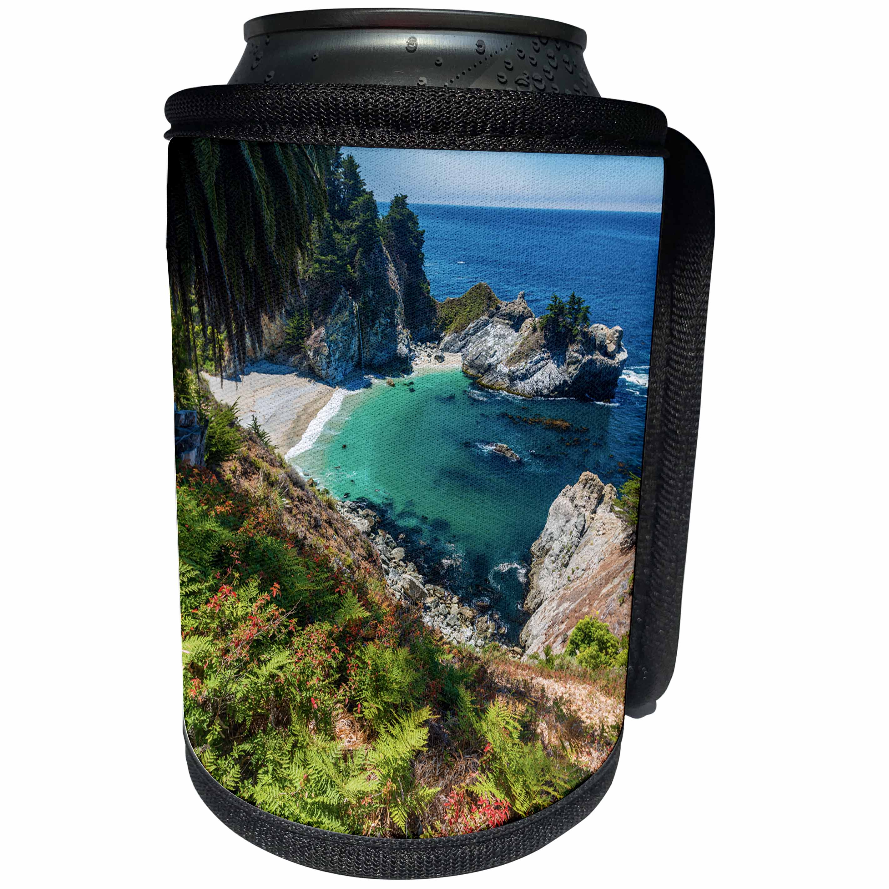 3dRose Danita Delimont - Coastlines - McWay Cove, Julia Pfeiffer Burns State Park, Big Sur, California, USA - Can Cooler Bottle Wrap (cc_278638)